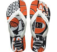 Havaianas Kids Athletic Flip-Flop, New Graphite/White, 7 UK Child