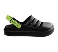 Havaianas Kids Clog, Black/Lemon Green, 2