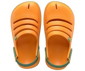 Havaianas Kids Clog Brasil, Pop Yellow, 3/4