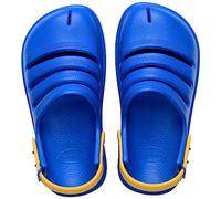 Havaianas Kids Clog, Star Blue/Yellow Gold, 2