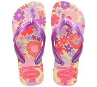Boy's Havaianas Kids Flores Flip Flops - Cream - Size: 1 - 2 uk
