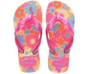 Havaianas Kids Flores Flip-Flop, Peach, 10/11 UK Child
