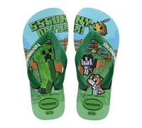 Havaianas Kids Minecraft Boys Flip Flop, Green, 10/11 Child UK