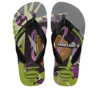 Havaianas Kid's Minecraft Flip Flop, Olive, 12 Child UK