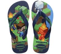 Havaianas Kids Minecraft, Navy Blue, 10/11 UK Child