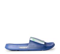 Havaianas Kids Slide Brasil Navy Blue 29 30 Flip Flops Summer Pool Beach Sandals