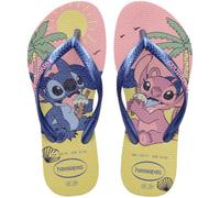 Havaianas - Kids Slim Disney, Lilo & Stitch Flip-Flops, Elegant and Lightweight Design, with Delicate Straps and Non-Slip Sole, Girls