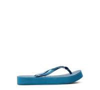 Havaianas Kids Slim Flatform Comfy Blue 33 34 Flip Flops Summer Pool Beach