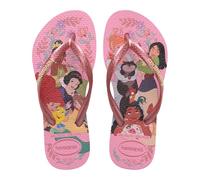 Havaianas - Kids Slim Princess, Kids’ Disney Princess Flip-Flops, Elegant Design with Thin Straps, Comfortable and Non-Slip Sole, Girls