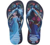 Havaianas - Kids Slim Princess, Kids’ Disney Princess Flip-Flops, Elegant Design with Thin Straps, Comfortable and Non-Slip Sole, Girls