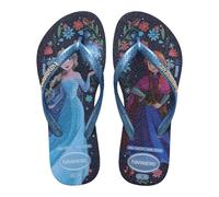 Havaianas - Kids Slim Princess, Kids’ Disney Princess Flip-Flops, Elegant Design with Thin Straps, Comfortable and Non-Slip Sole, Girls