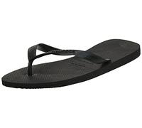 (KIDS UK 12) Havaianas Black Top Kids Flip Flops