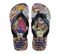 Havaianas Kids Top Warner Flip Flop, Black, 1/2 UK