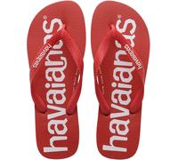 Havaianas Kids Unisex Top Logomania Red Flip-Flops - Size UK 1