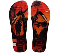 Havaianas Men Hype, Black/Black/Begonia Orange, 6/7