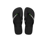 Havaianas Men's Brasil Logo Flip Flop Black | Size: 45-46 Havaianas Black 45-46