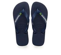 Havaianas Men's Brasil Logo Flip Flop - Navy, Navy, Size 11-12, Men Navy