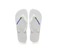 Havaianas Men's Brasil Logo Flip Flop White | Size: 39-40 Havaianas White 39-40