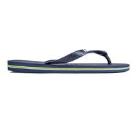 Havaianas Mens Brasil Logo Sandals - Blue Rubber - Size UK 6.5