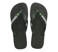 Brazil Logo Flip Flops Khaki