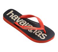 Havaianas Mens Hav. Top Logomania 2 Ruby Red Flip Flops Blood Orange 11-12 UK