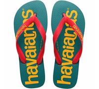 Havaianas Mens HAV. Top Logomania 2 Ruby Red Flip Flops Ruby Red 8-9 UK