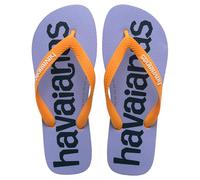 Havaianas Mens Hav. Top Logomania 2 Ruby Red Flip Flops Yellow 8-9 UK