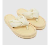 Havaianas Over Puffed Flip Sandals in Pale Yellow UK 8 (EU 43)