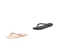 Havaianas 's Slim Flip Flop, Ballet Rose, 6/7 UK, Women's, Slim, Flip Flop, Black, 5 UK