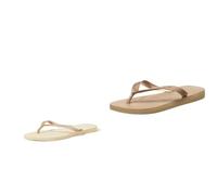 Havaianas 's Slim Flip Flop, Sand Grey Light Golden, 3/4 UK, Women's, Top Tiras, Flip Flop, Rose Gold, 3/4 UK