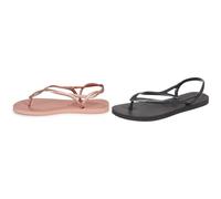 Havaianas Sandal Crocus Rose 6/7 UK + Flat Sandal Black 6/7 UK