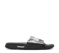 Havaianas Slide Classic Logomania Black Flip Flops Womens Black 5 UK