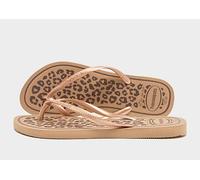 Havaianas Slim Animal Print Flip Flops Women's - Beige 3-4