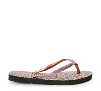 Havaianas Slim Animals Mix Black Gold 33 Flip Flops Womens Black/Gold 1-2 UK