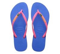 Havaianas - Slim Brasil Logo, Comfortable, Durable and Lightweight Flip-Flops, Tribute to Brazil, Flag on Straps and Sole, Women