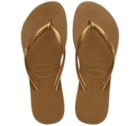 Havaianas Slim Bronze 33 34 Flip Flops Womens Bronze 1-2 UK