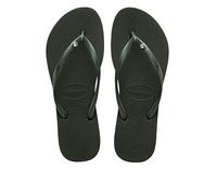 Havaianas Slim Crystal Flip Flops, Green, Size 3-4, Women Green