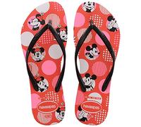 Havaianas Slim Disney Women FlipFlop Red Crush/Black 4.5/5 UK