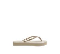 HAVAIANAS Slim Flatform Flip Flops Beige