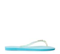 Havaianas Slim Glitter Flourish Women FlipFlop Nautical Blue 8.5/9 UK