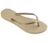 Havaianas Womens Sand Grey Slim Glitter Ii Rubber Flip Flops 3/4