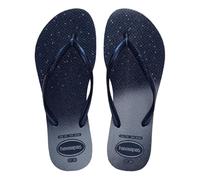 Havaianas Slim Gloss Women's Flip Flop, Navy Blue/Navy Blue, 3/4 UK