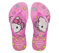 Havaianas Kids Slim Hello Kitty, White/Reddish Purple, UK child 7