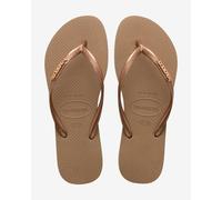 Havaianas Slim Logo metallic brown flip-flops women - 37-38