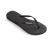 Havaianas Slim Logo Metallic Flip Flops
