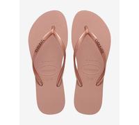 Havaianas Slim Logo Metallic Flip Flops beige gold Women - 33-34