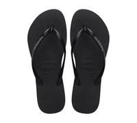 Havaianas Slim Logo Pop Up Women Flipflop Black/Steel Grey 8.5/9 UK