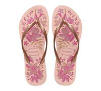 Havaianas Slim Organic Women's Flip Flop, Pink/Gold, 1/2 UK