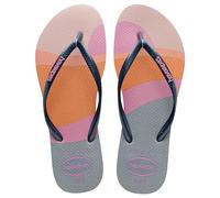 Havaianas Slim Palette Glow (Mini Me) Girls FlipFlop Peony Rose 9/9.5 UK Child