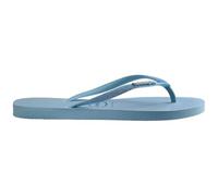 Havaianas Slim Print Womens Flip Flops Lavender Blue 3-4 UK